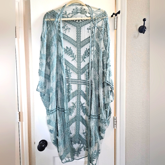 Kimono, Teal, size L - Picture 2 of 3